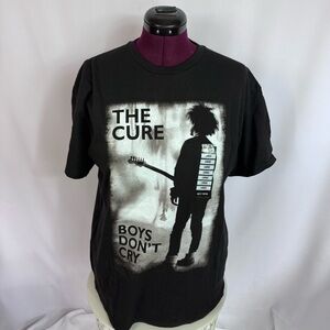 The Cure Boys Don’t Cry Band T Shirt Large Gothic Rock Graphic Tee NWT